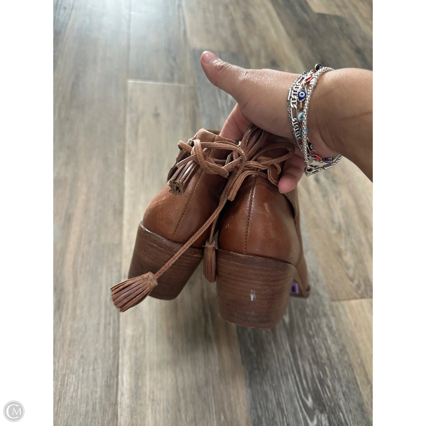 Boots Ankle Heels By Madewell In Brown, Size: 9
