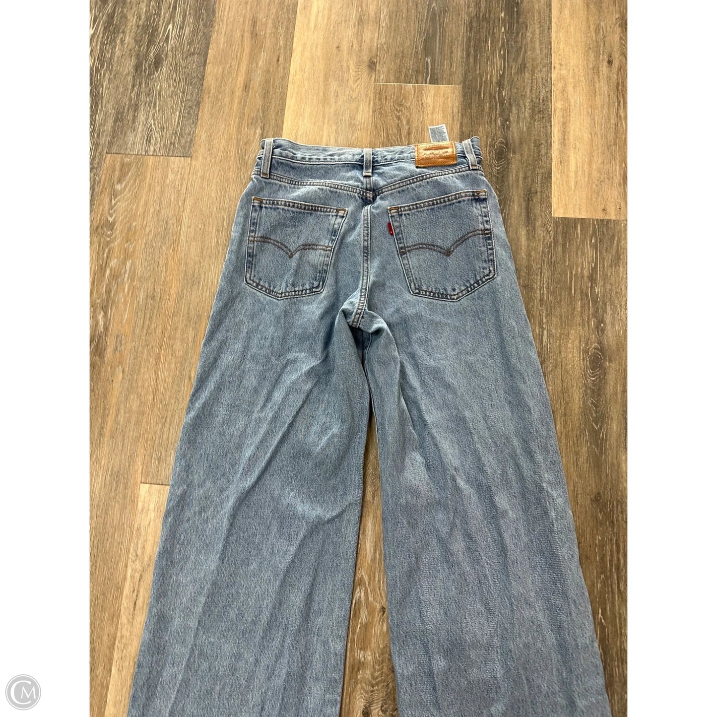 Jeans Wide Leg By Levis In Blue Denim, Size: 2