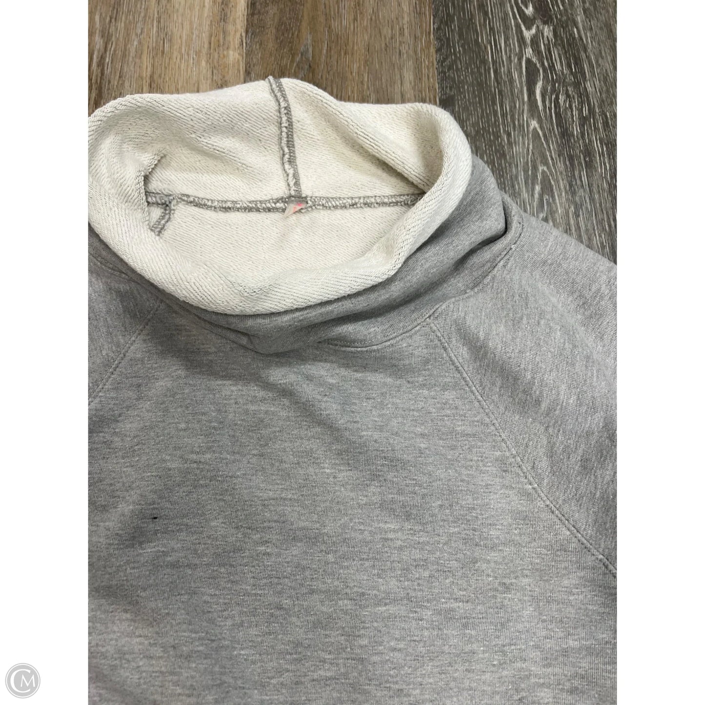 Sweatshirt Collar By Free People In Grey, Size: L