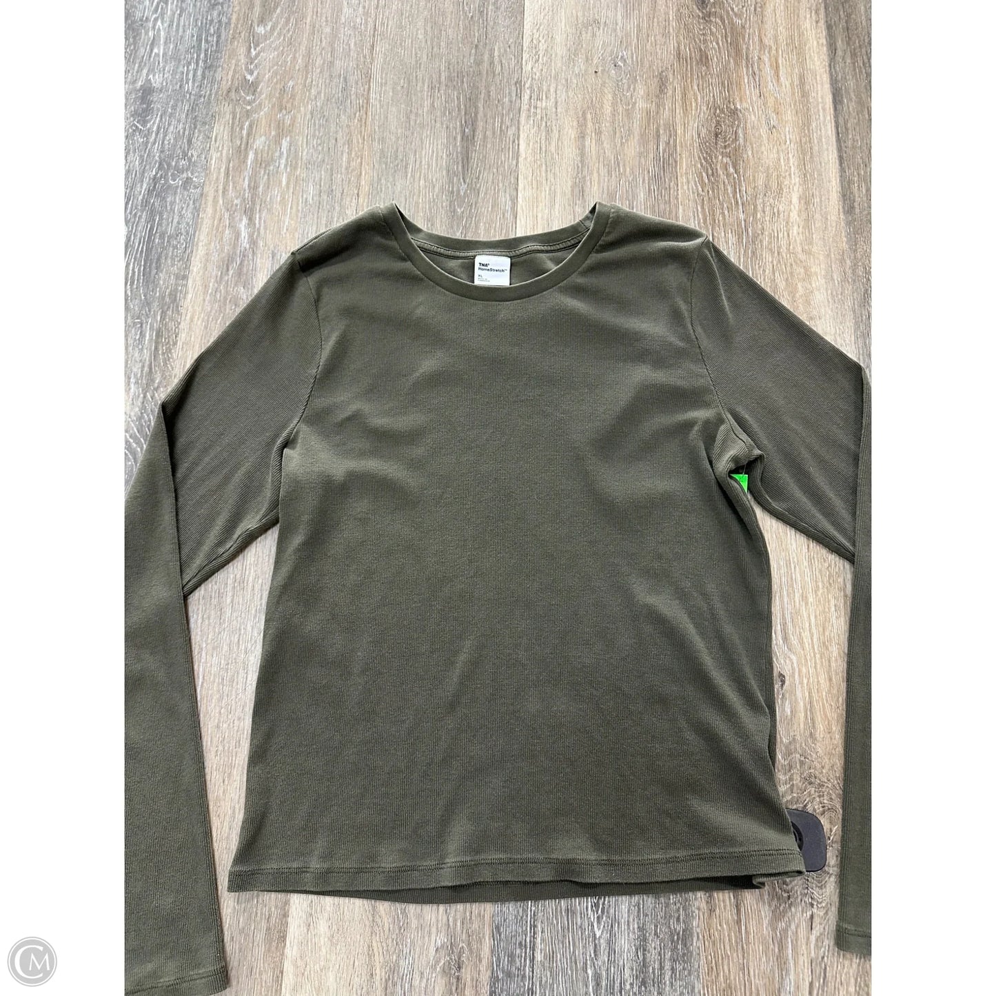 Top Long Sleeve By Tna In Green, Size: Xl