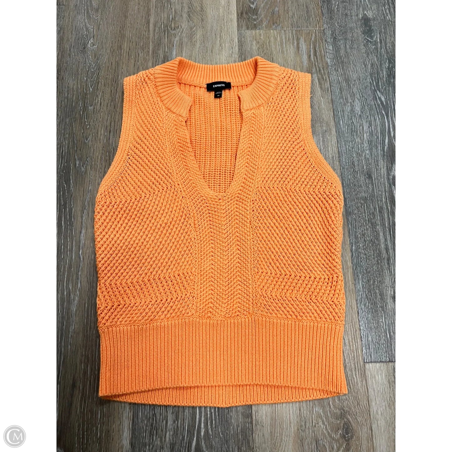Top Sleeveless By Express In Orange, Size: Xs