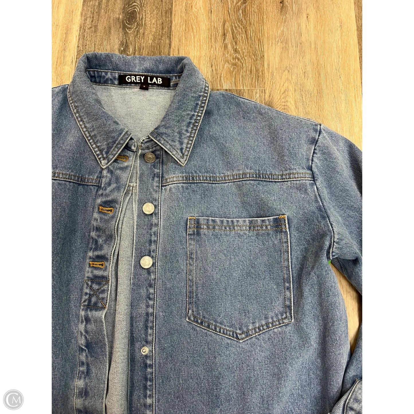 Jacket Denim By Grey Lab In Blue Denim, Size: M