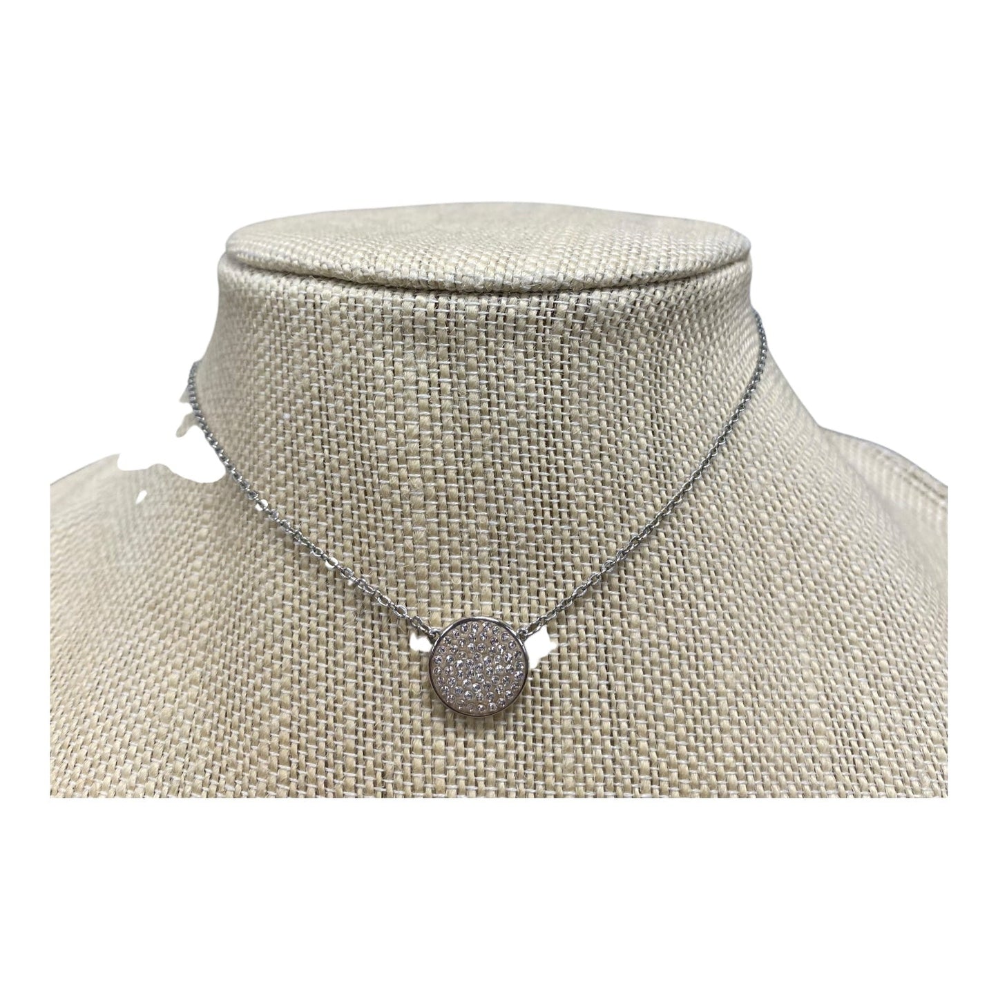 Necklace Designer By Swarovski In Silver