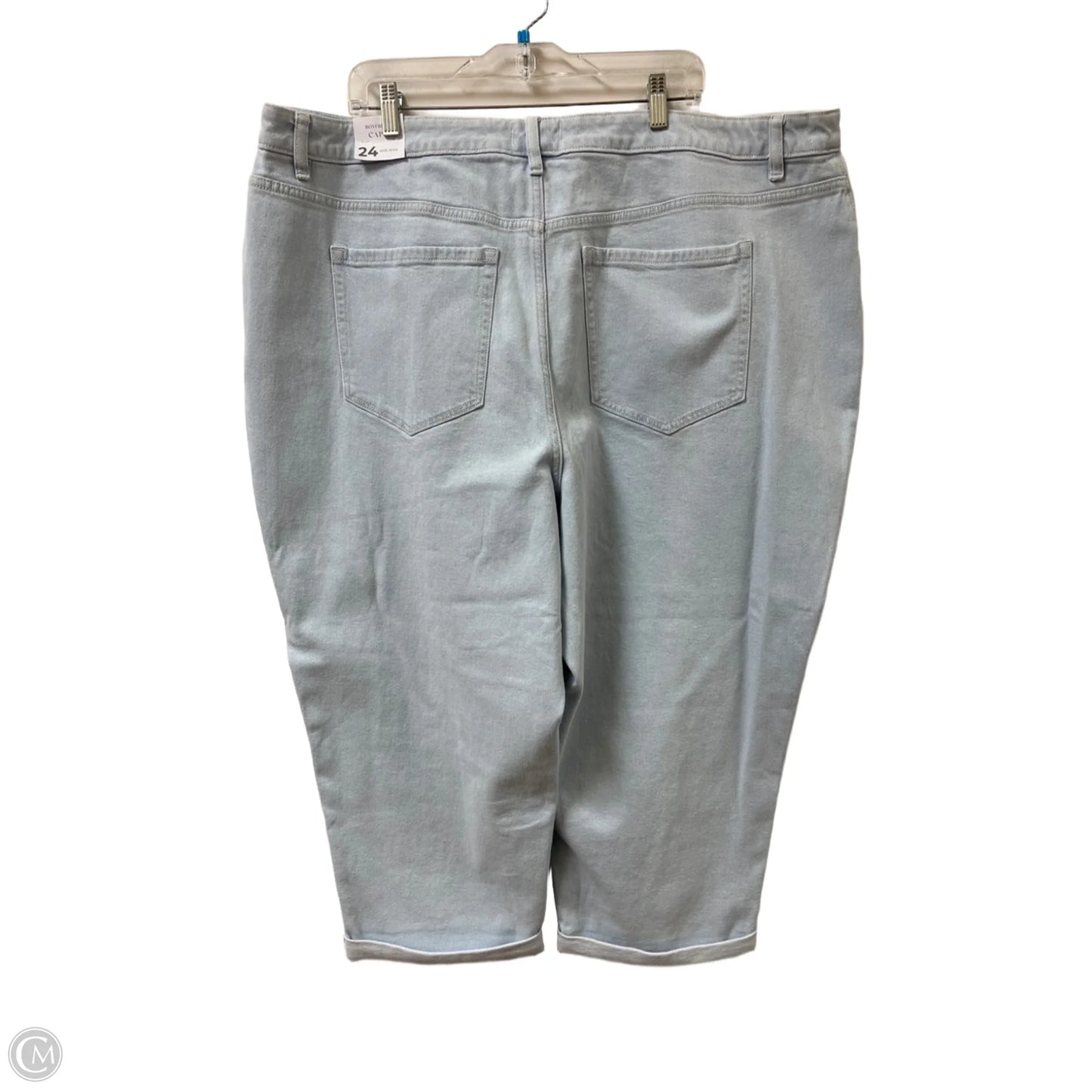 Jeans Cropped By Lane Bryant In Blue Denim, Size: 24