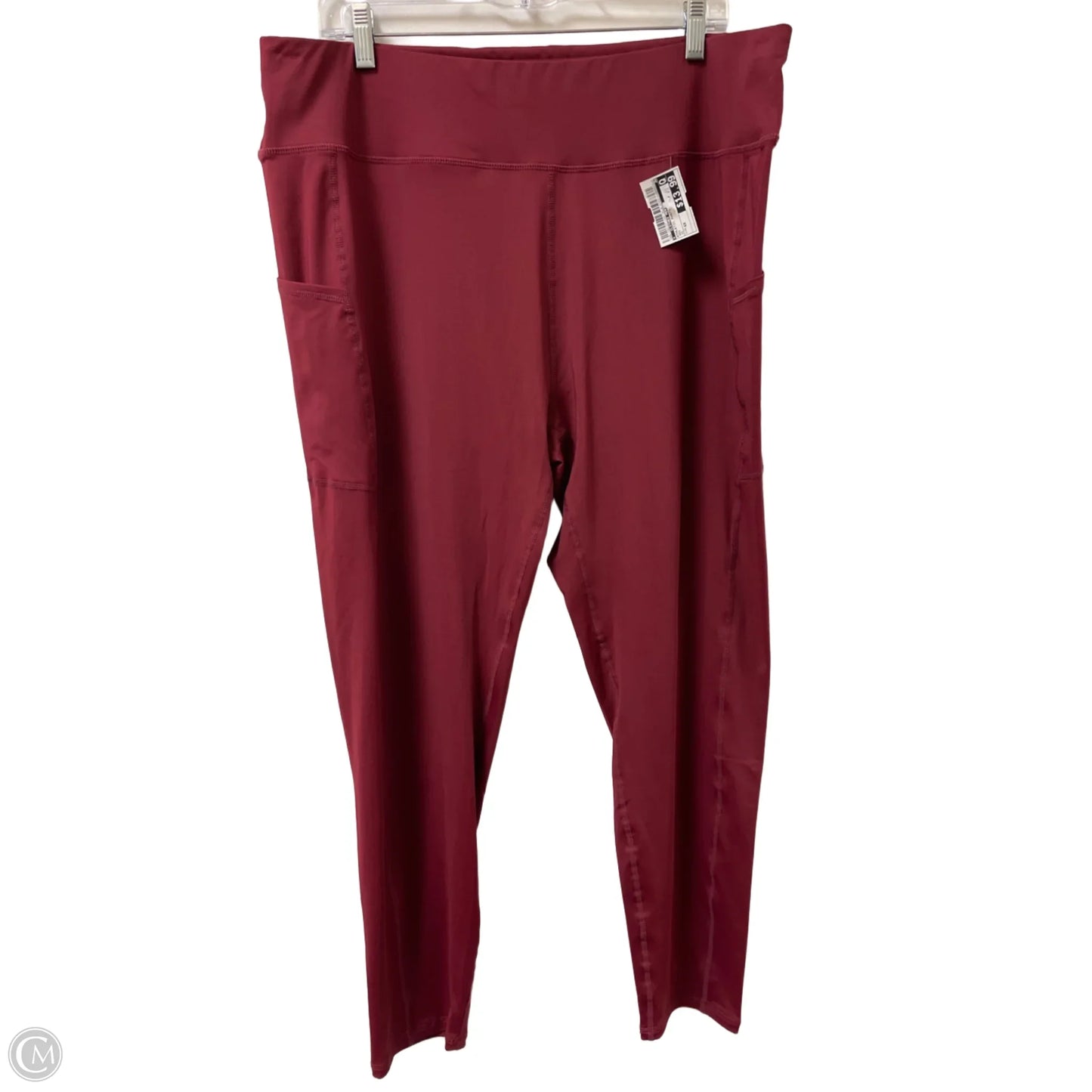 Athletic Pants By Clothes Mentor In Red, Size: 4x