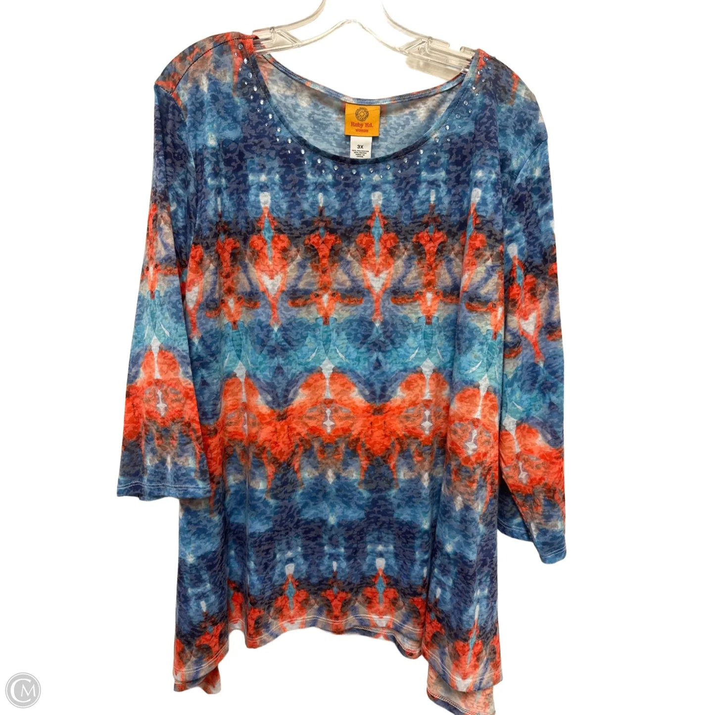Top Long Sleeve By Ruby Rd In Multi-colored, Size: 3x