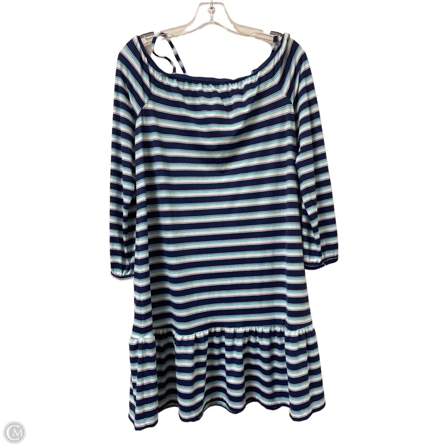 Dress Casual Midi By Clothes Mentor In Striped Pattern, Size: L