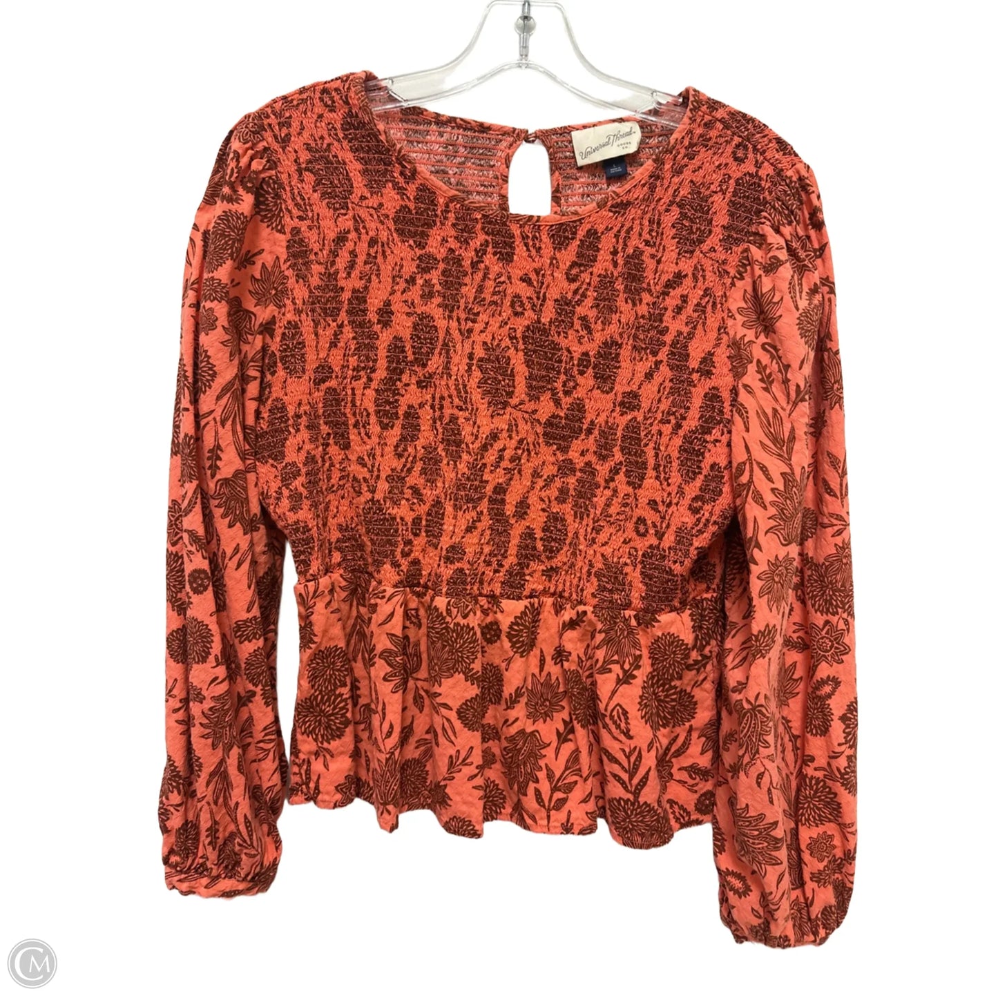 Top Long Sleeve By Universal Thread In Orange, Size: L