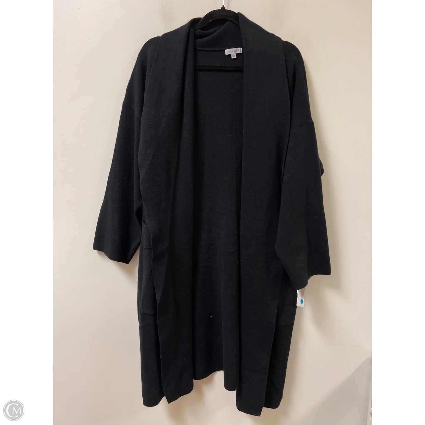 Sweater Cardigan By White Birch In Black, Size: 2x
