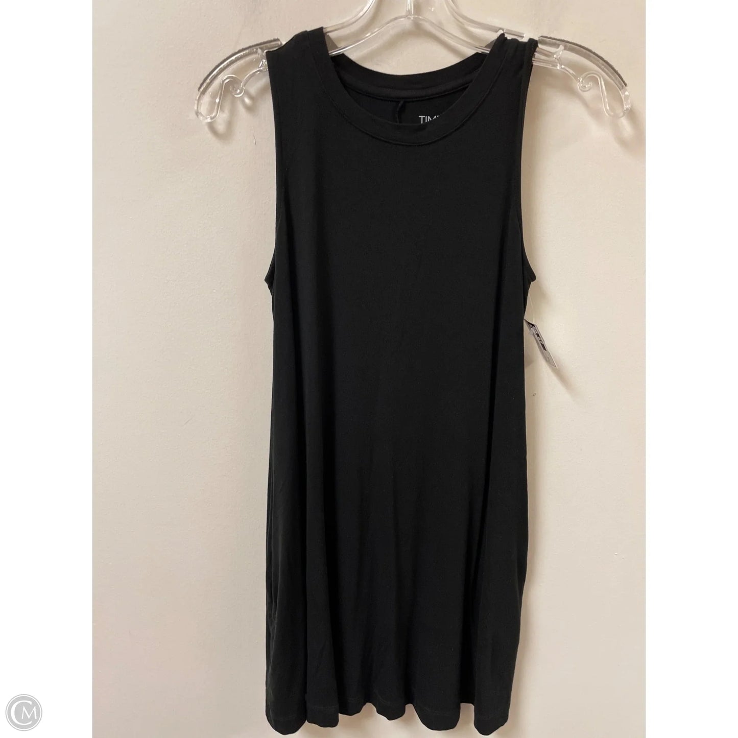 Dress Casual Midi By Time And Tru In Black, Size: Xs