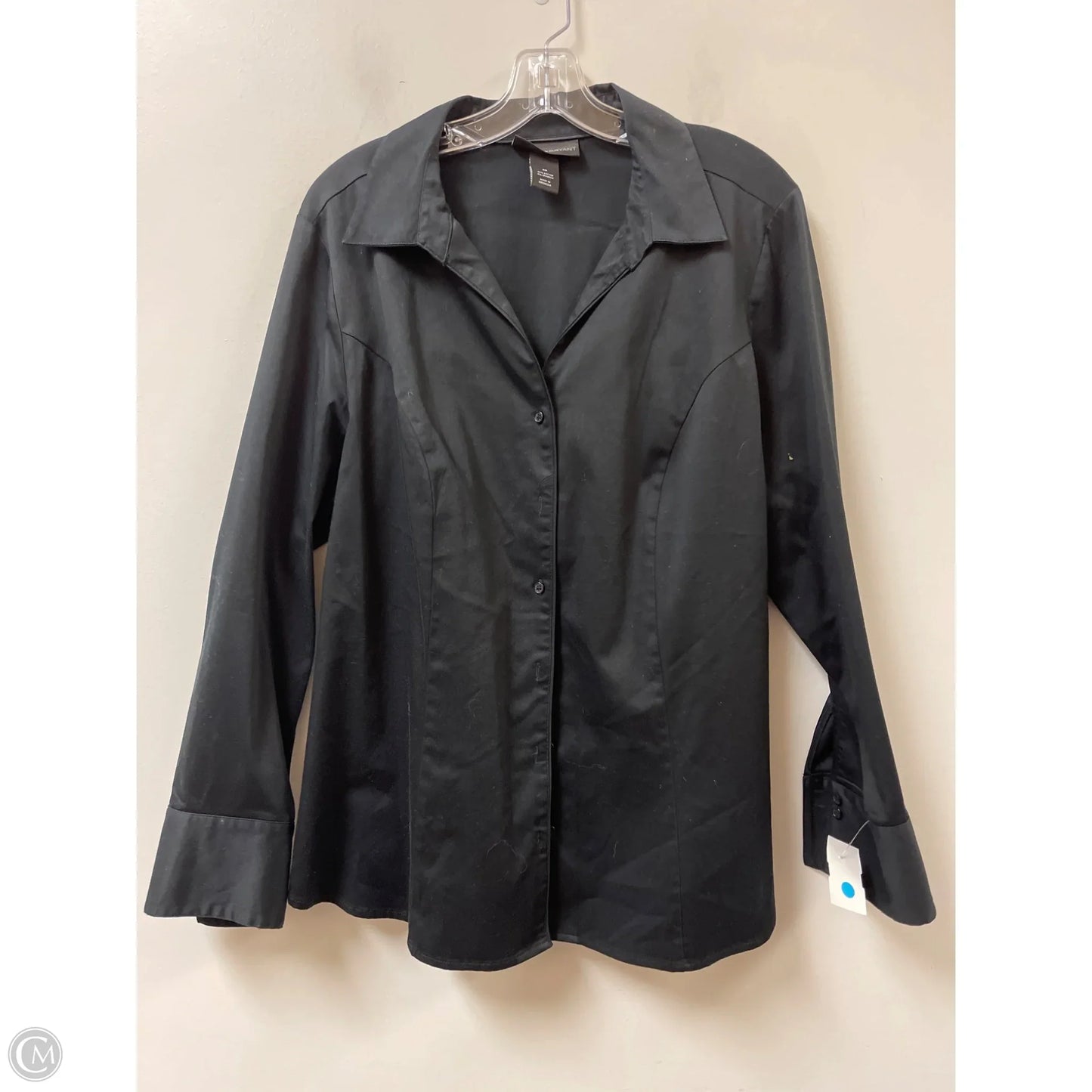 Blouse Long Sleeve By Lane Bryant In Black, Size: 2x