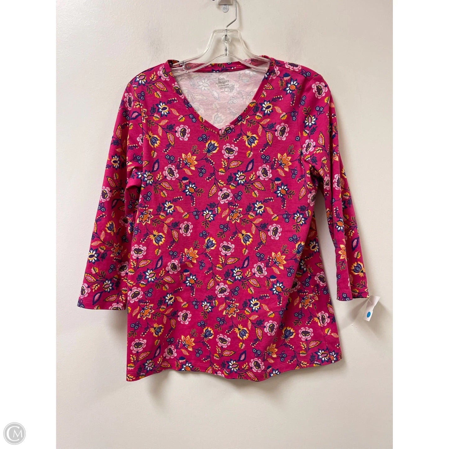 Tunic Long Sleeve By Kim Rogers In Floral Print, Size: S