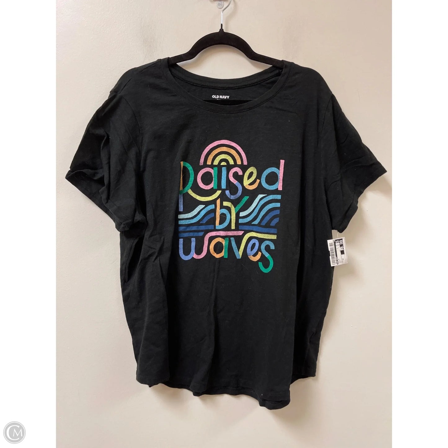 Top Short Sleeve By Old Navy In Black, Size: 1x