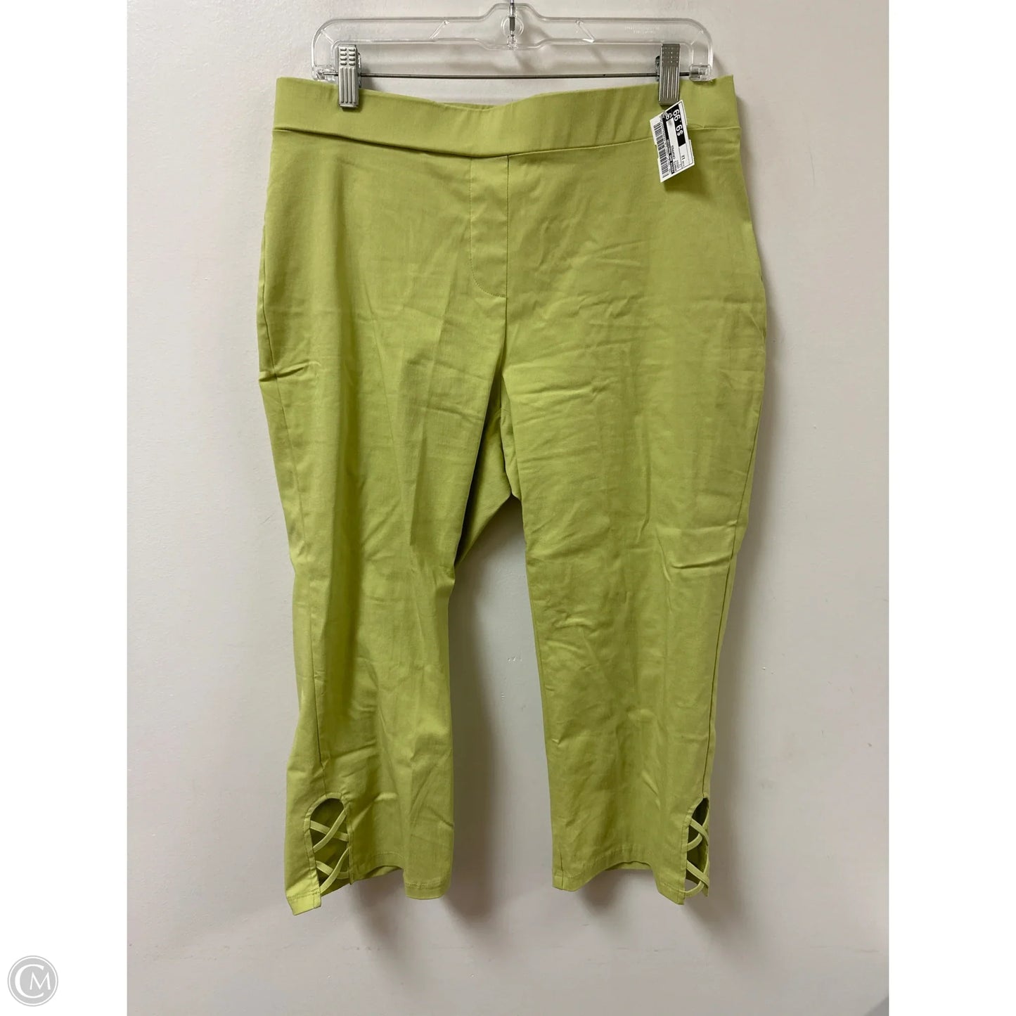 Pants Cropped By 89th And Madison In Green, Size: 12