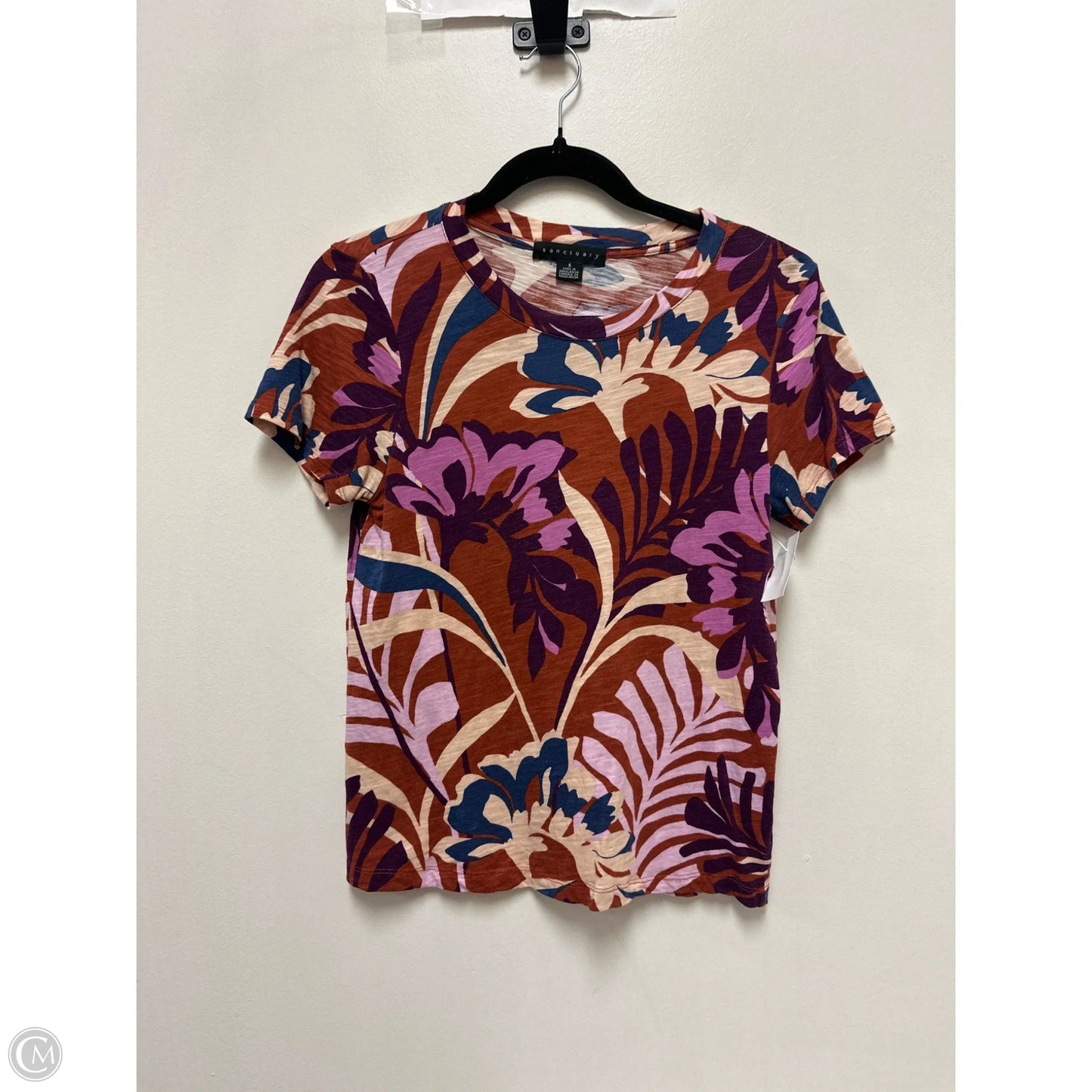 Top Short Sleeve By Sanctuary In Multi-colored, Size: S