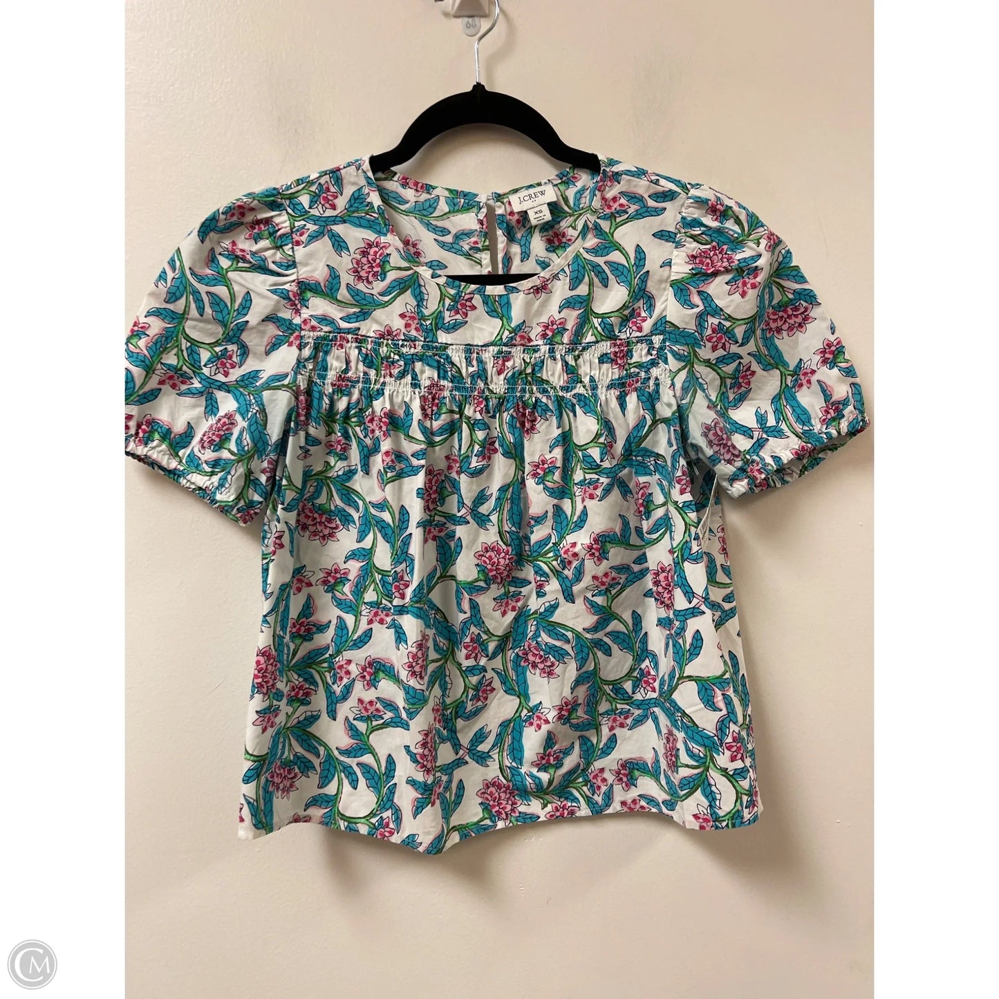 Top Short Sleeve By J. Crew In Multi-colored, Size: Xs