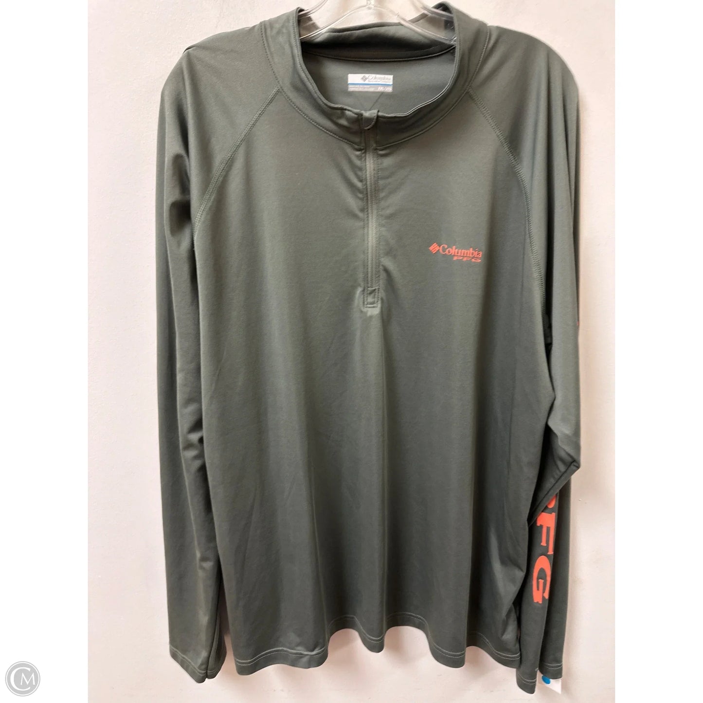 Top Long Sleeve By Columbia In Green, Size: 2x