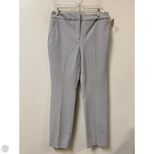 Pants Cropped By Chicos In Striped Pattern, Size: 6