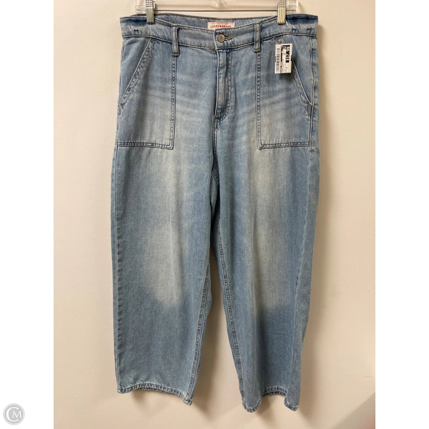 Jeans Boyfriend By Lucky Brand In Blue Denim, Size: 12