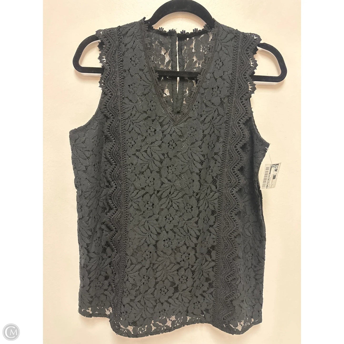 Top Sleeveless By Clothes Mentor In Black, Size: L
