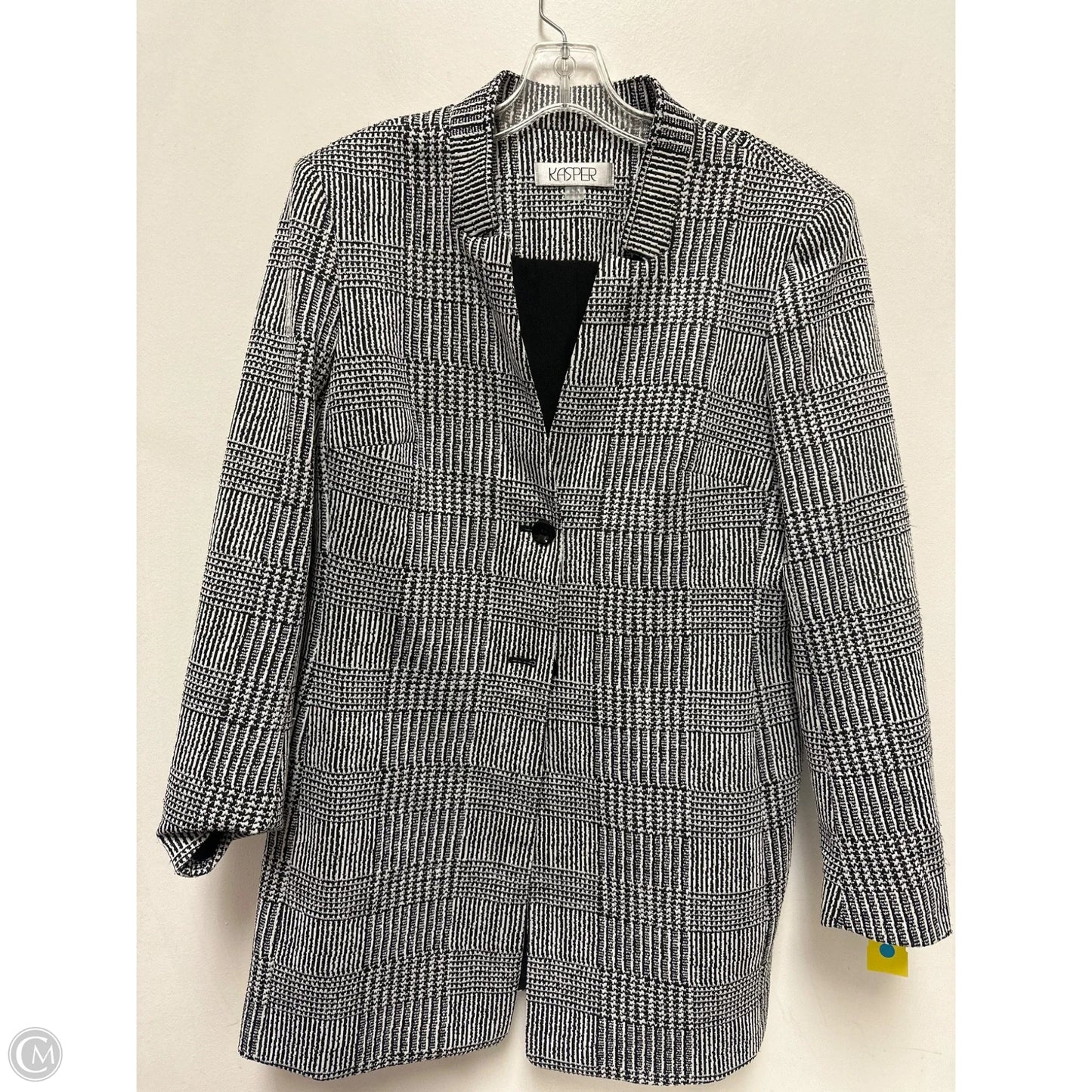 Coat Other By Kasper In Black & White, Size: L