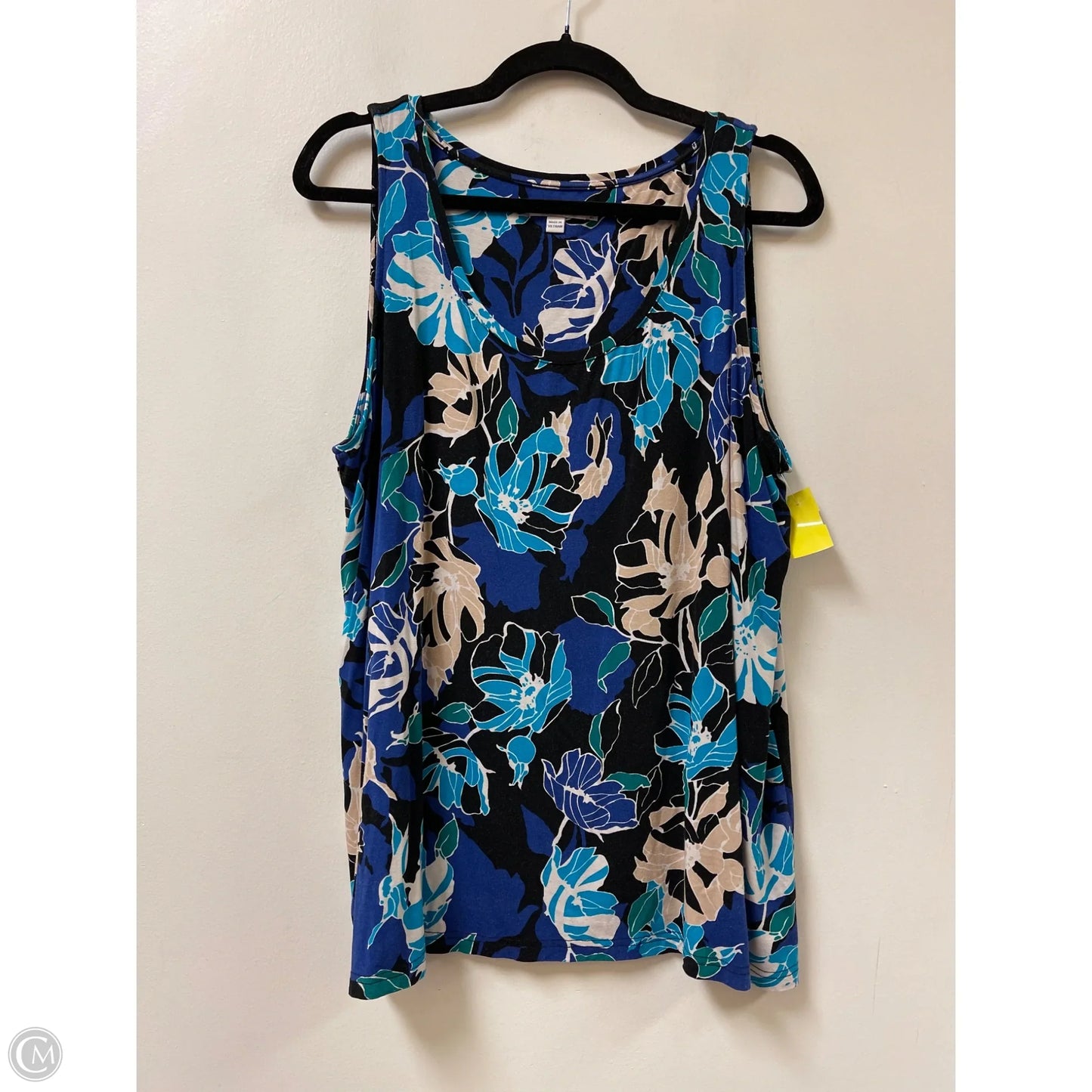 Top Sleeveless By Chicos In Floral Print, Size: Xl
