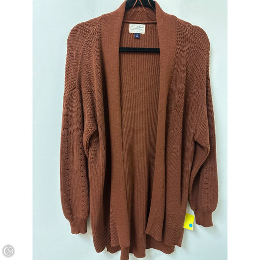 Sweater Cardigan By Universal Thread In Brown, Size: M