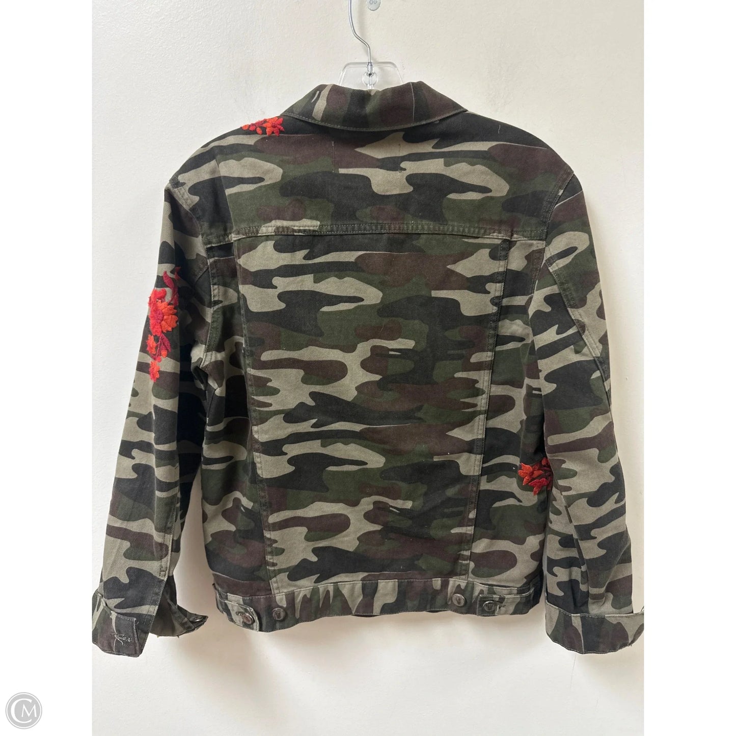 Jacket Denim By Pilcro In Camouflage Print, Size: S