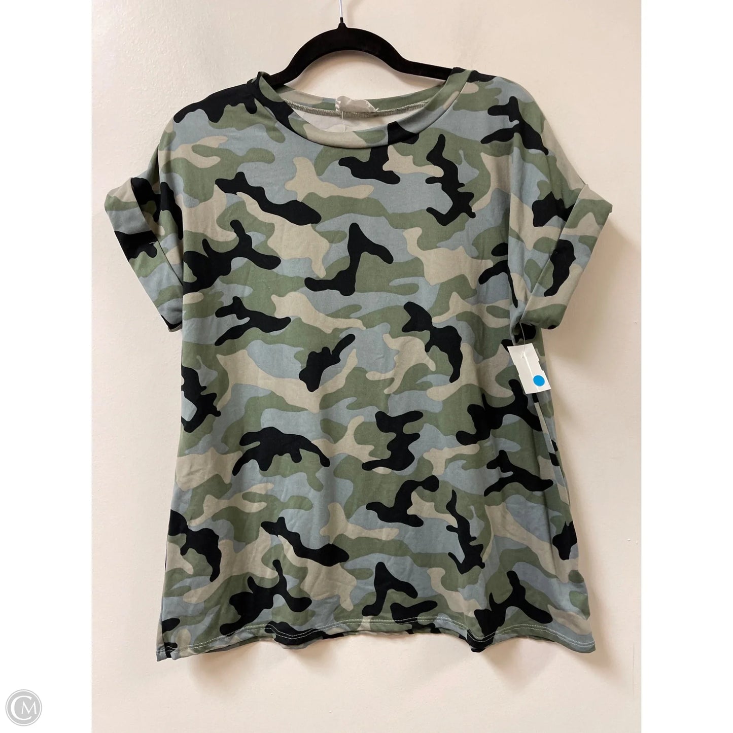Top Short Sleeve By Clothes Mentor In Camouflage Print, Size: M