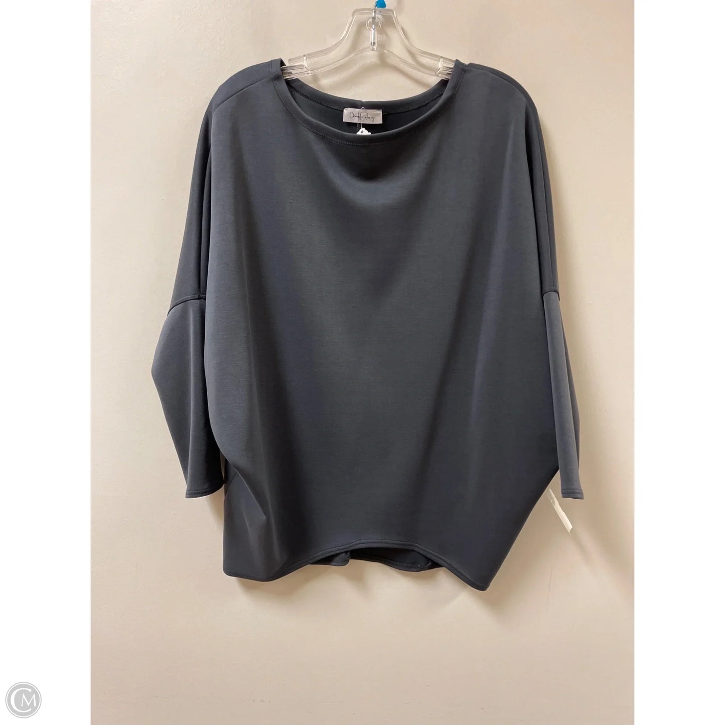 Top Long Sleeve By Clothes Mentor In Grey, Size: M