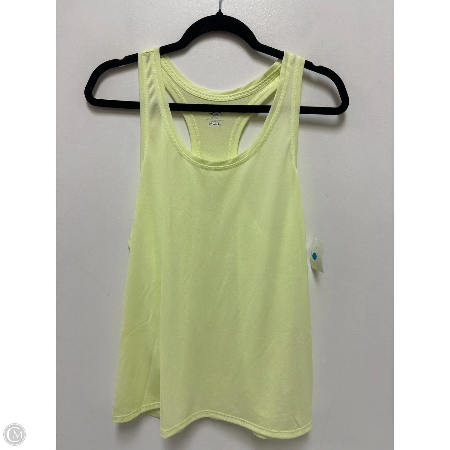 Athletic Tank Top By Athletic Works In Yellow, Size: L