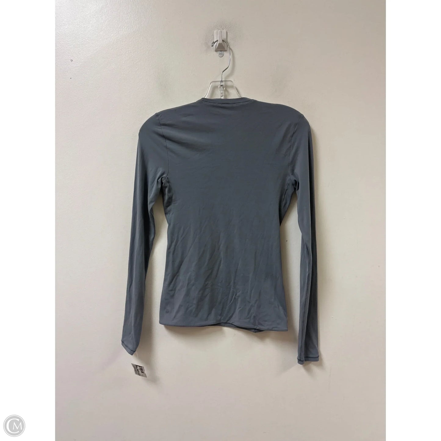 Athletic Top Long Sleeve Crewneck By Lululemon In Grey, Size: Xs