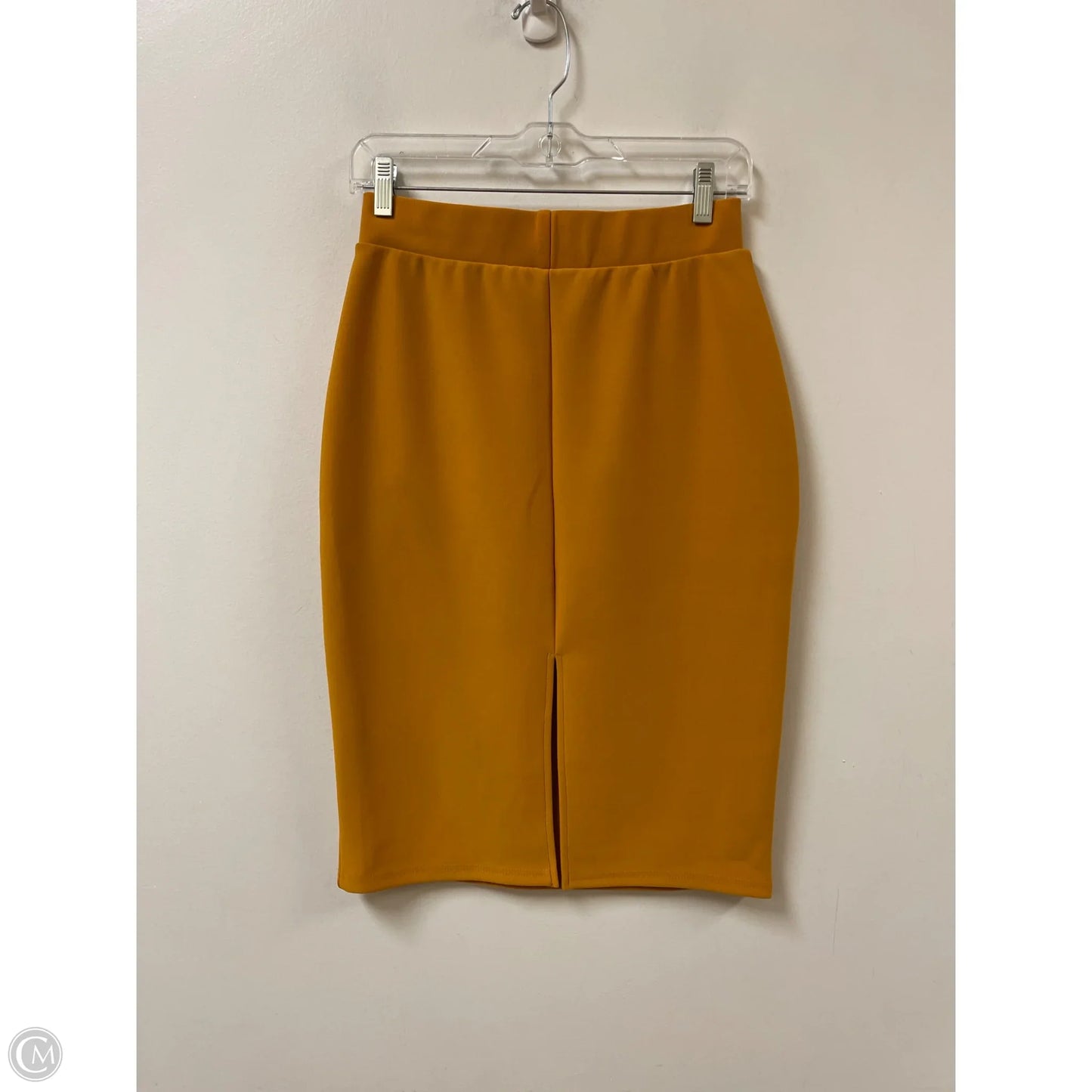 Skirt Midi By New Mix In Yellow, Size: 12