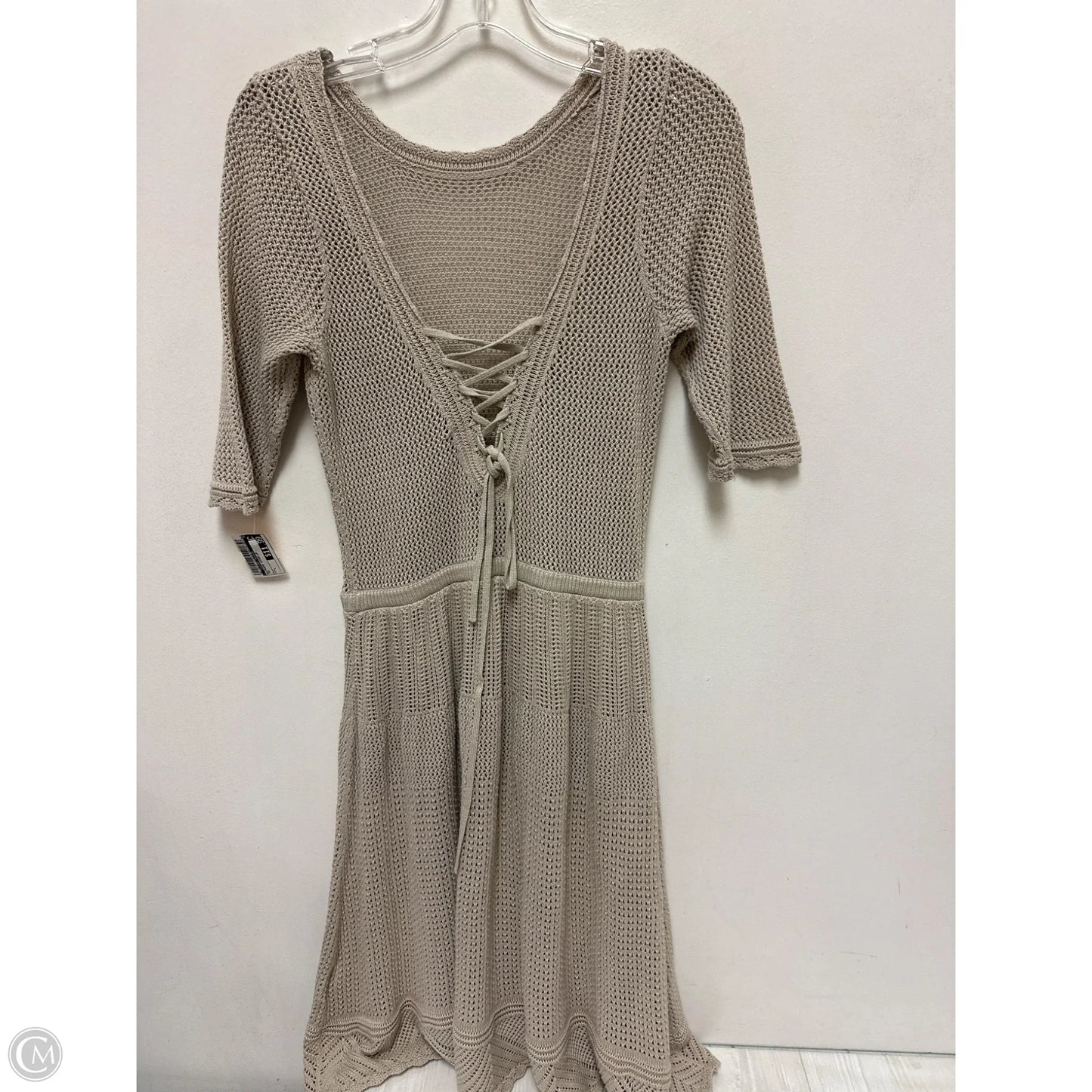 Swimwear Cover-up By Clothes Mentor In Tan, Size: L