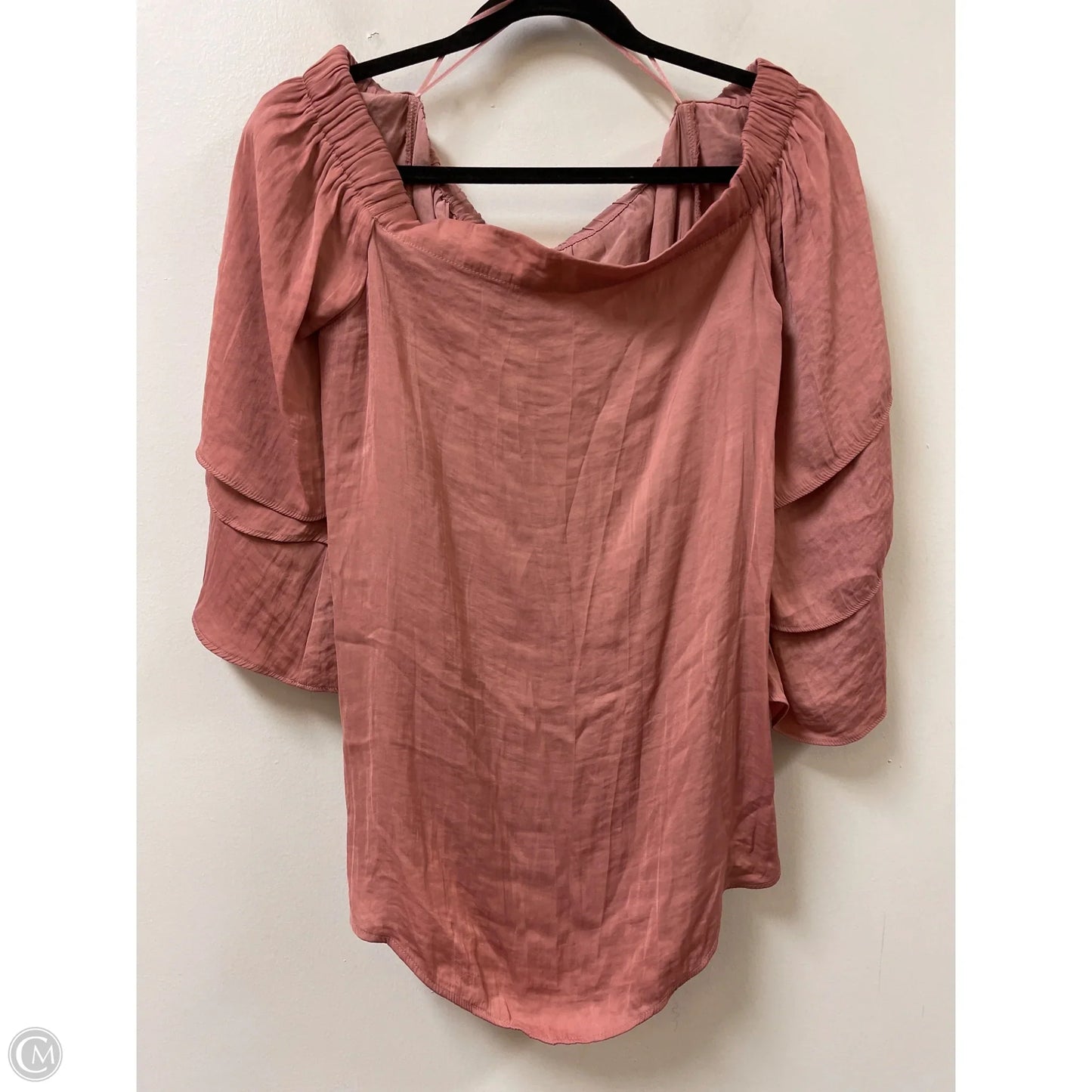 Top Long Sleeve By Jennifer Lopez In Pink, Size: L