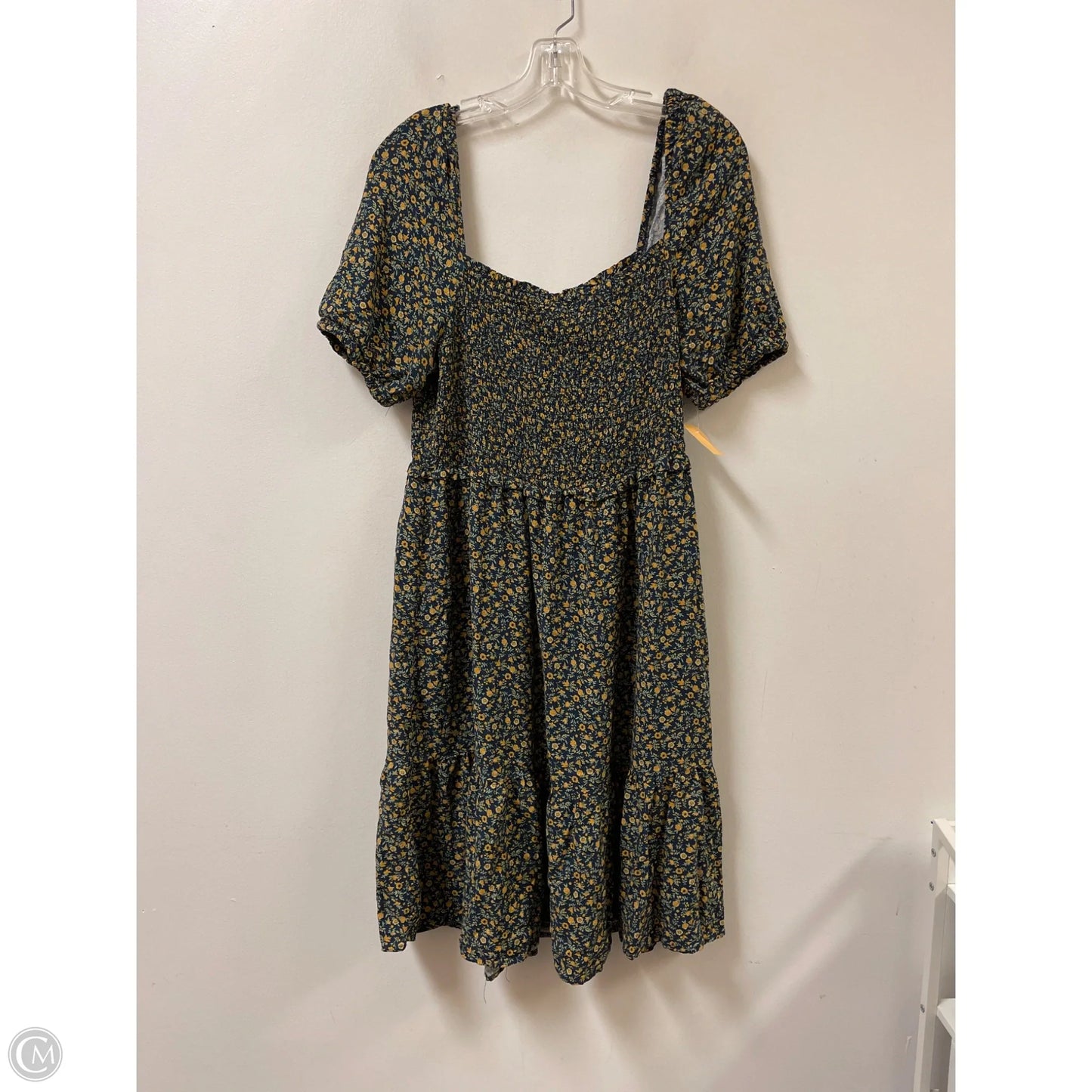 Dress Casual Midi By Time And Tru In Green, Size: L