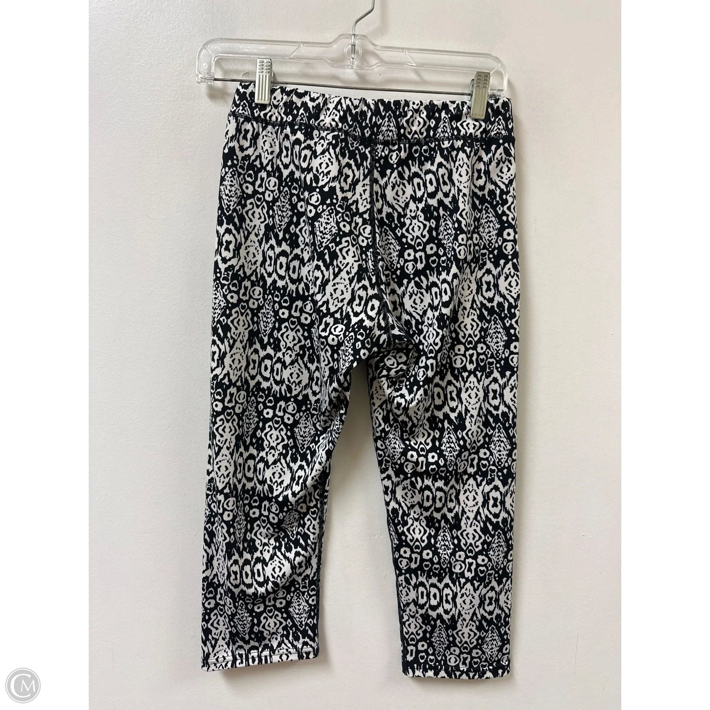 Athletic Pants By Clothes Mentor In Black & White, Size: L