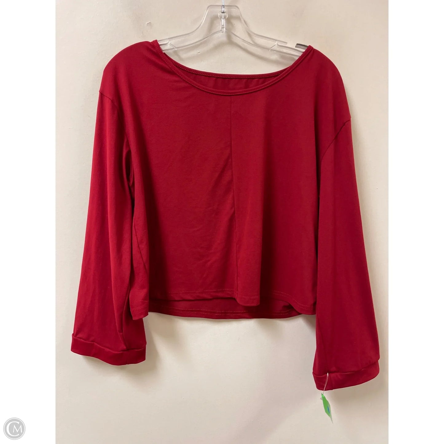 Top Long Sleeve By Shein In Red, Size: S