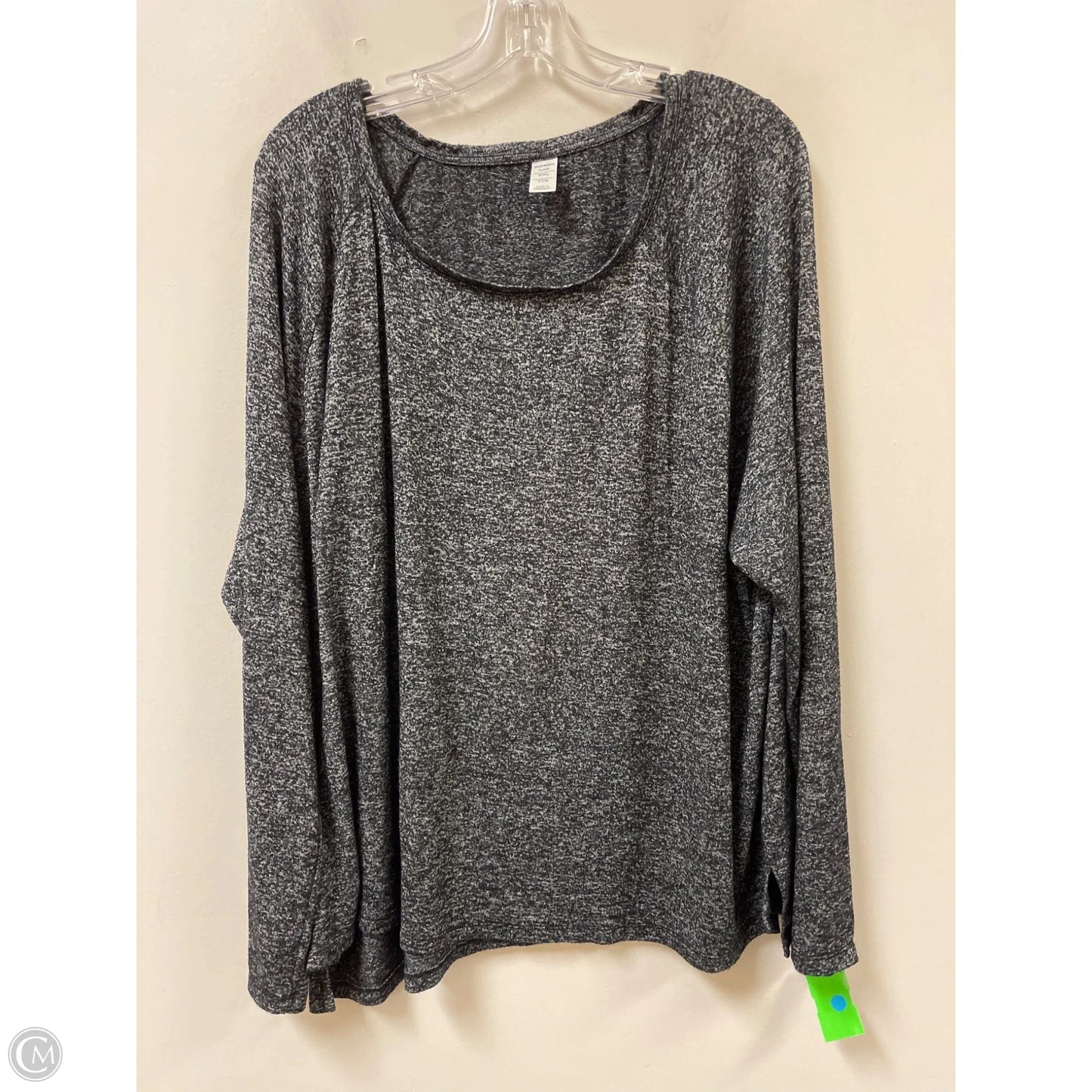 Top Long Sleeve By Old Navy In Grey, Size: 1x