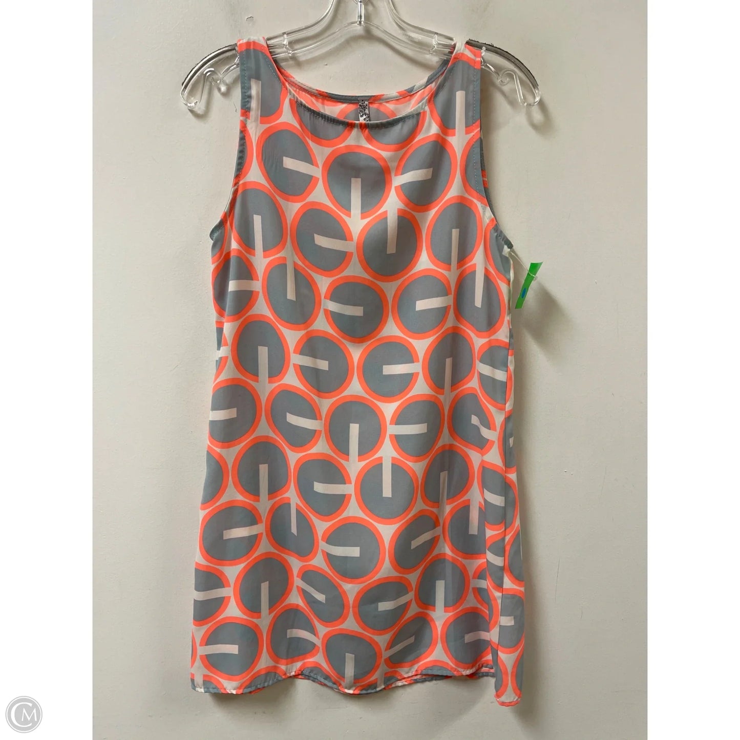 Dress Casual Midi By Yahada In Grey & Orange, Size: S
