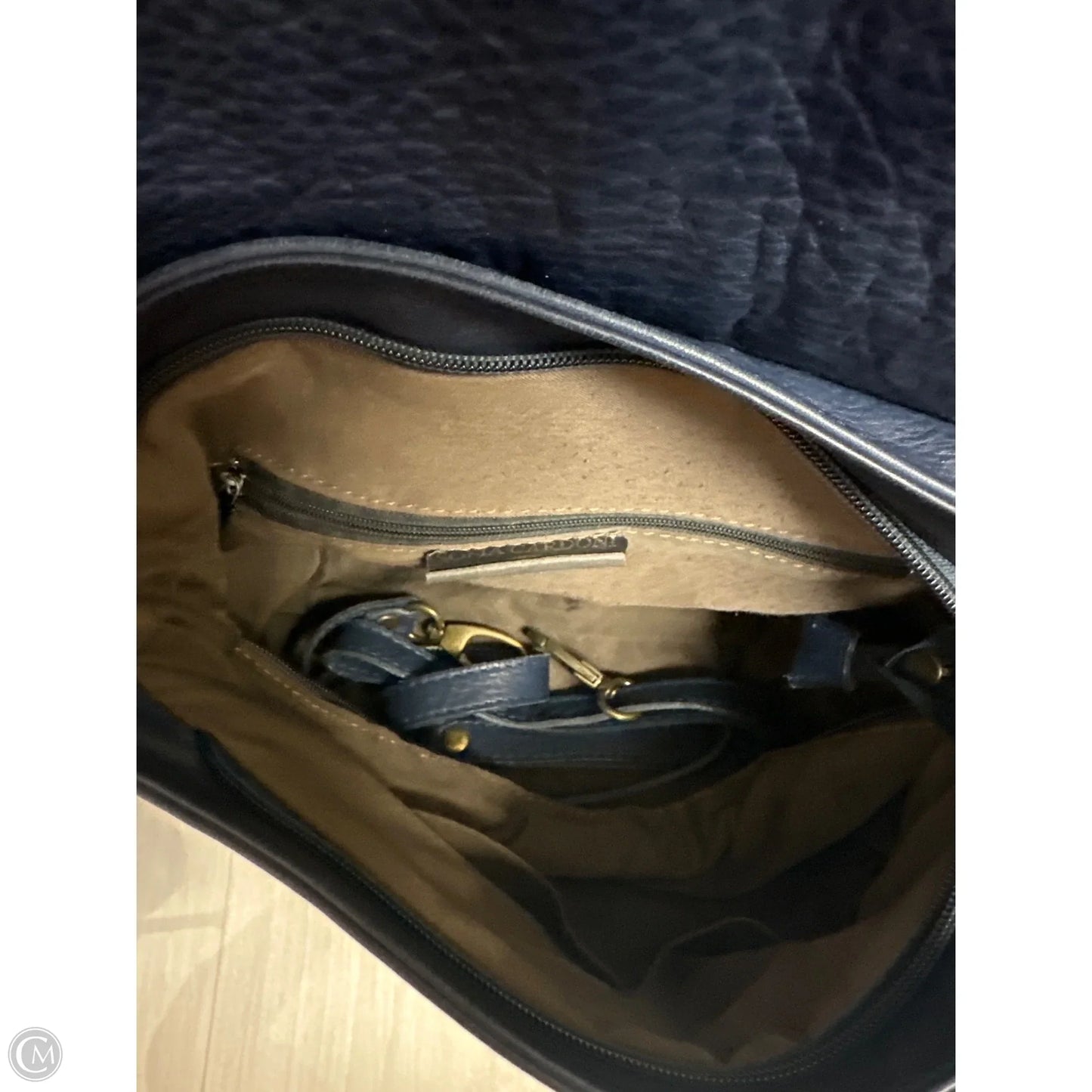 Handbag Leather By Cma, Size: Medium