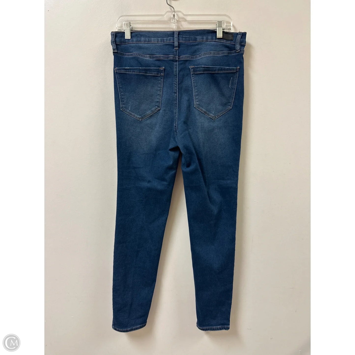 Jeans Skinny By Nicole Miller In Blue Denim, Size: 12