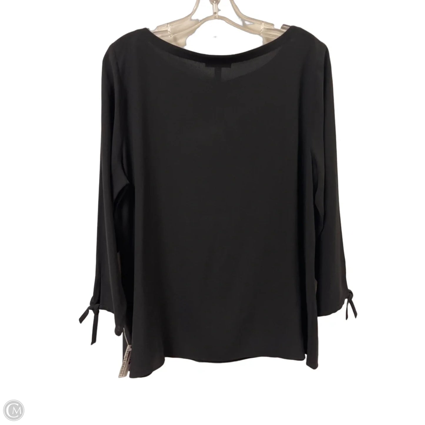Top Long Sleeve By Eileen Fisher In Black, Size: Lp