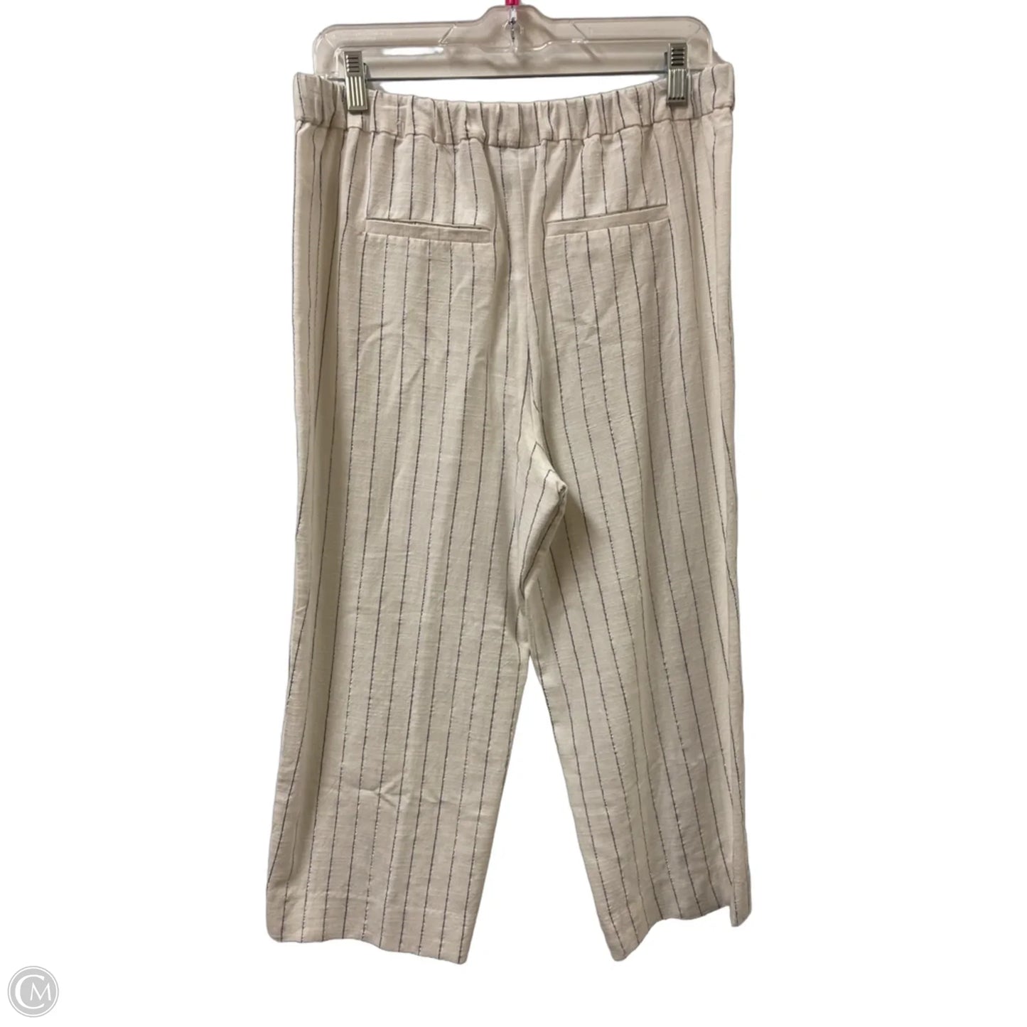 Pants Cropped By Chicos In Striped Pattern, Size: 6