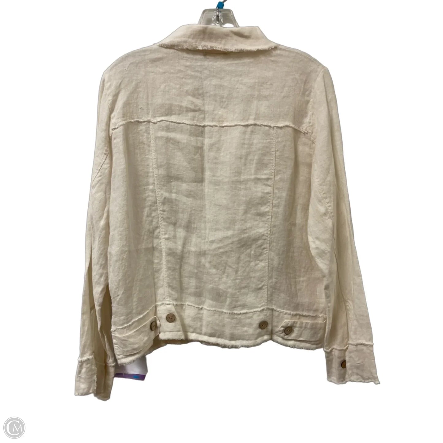Blazer By Clothes Mentor In Cream, Size: S