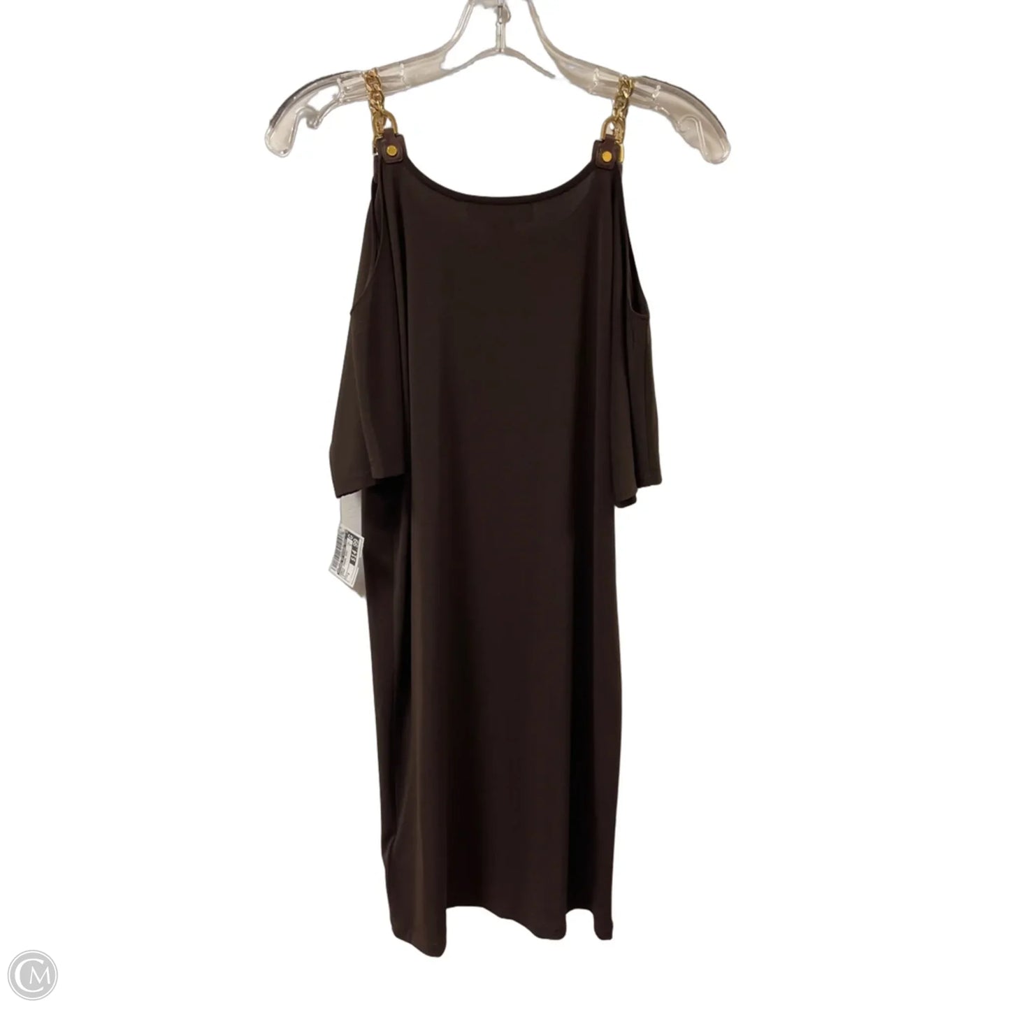 Dress Casual Midi By Michael By Michael Kors In Brown, Size: S