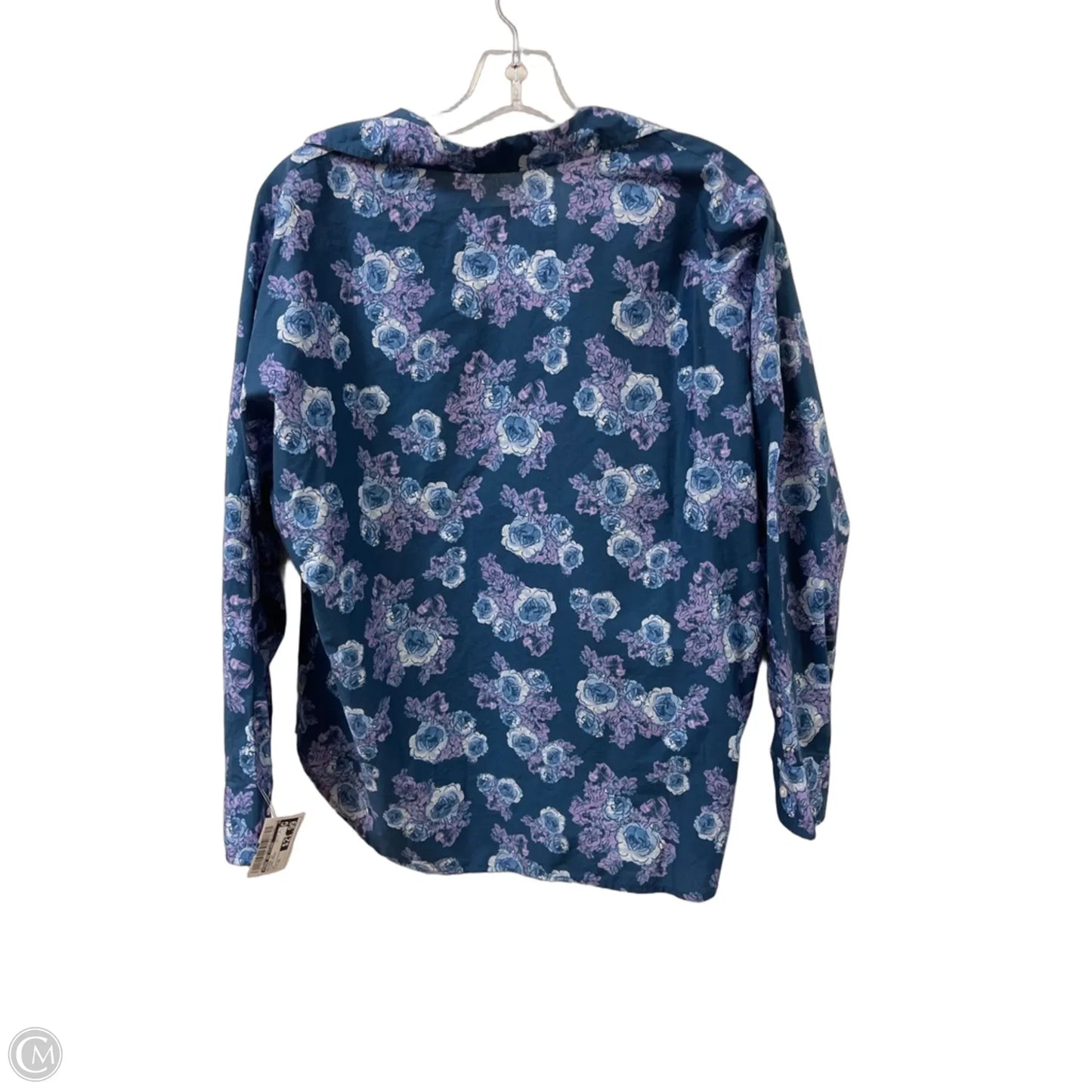 Blouse Long Sleeve By Frank And Eileen In Floral Print, Size: Xs