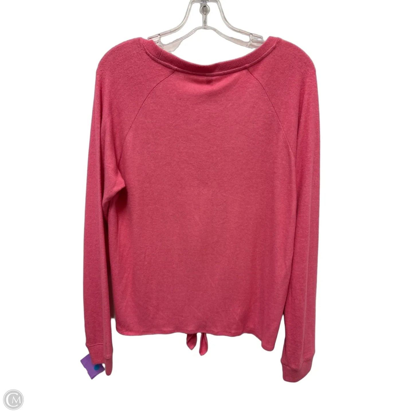Top Long Sleeve By Live Love Dream In Pink, Size: M