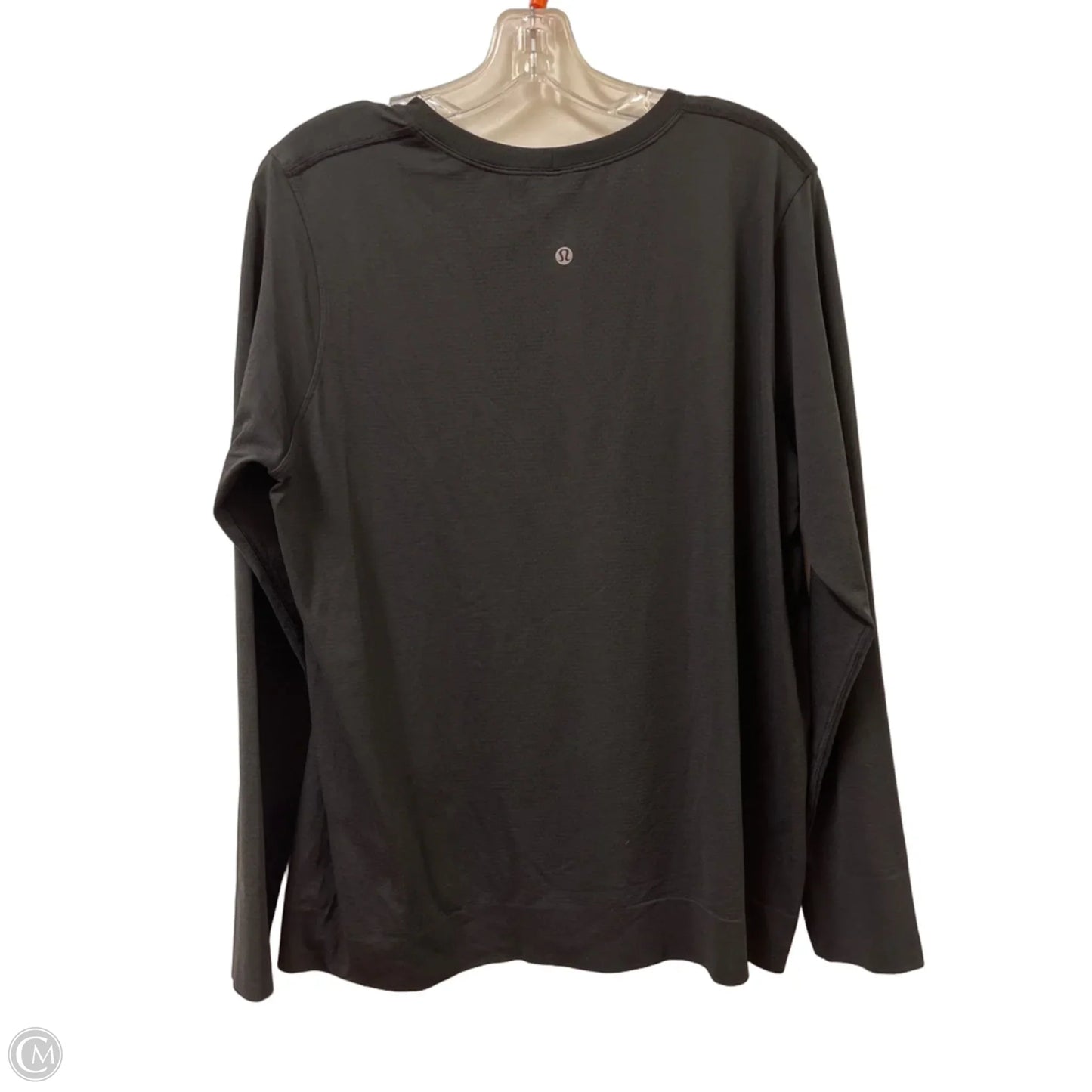 Athletic Top Long Sleeve Crewneck By Lululemon In Black, Size: Xl