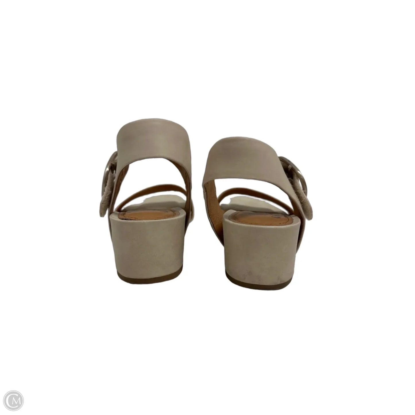 Sandals Heels Wedge By Sofft In Cream, Size: 8